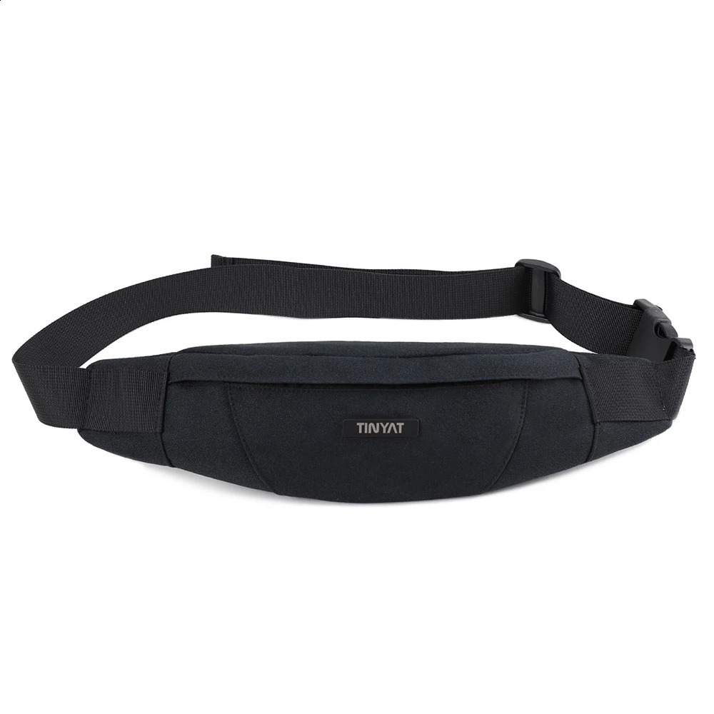 TINYAT Men Waist Bag pack Purse Waterproof Canvas Travel Phone belt bag pouch for Men Women Casual Bag for Belt Hip Pack260609