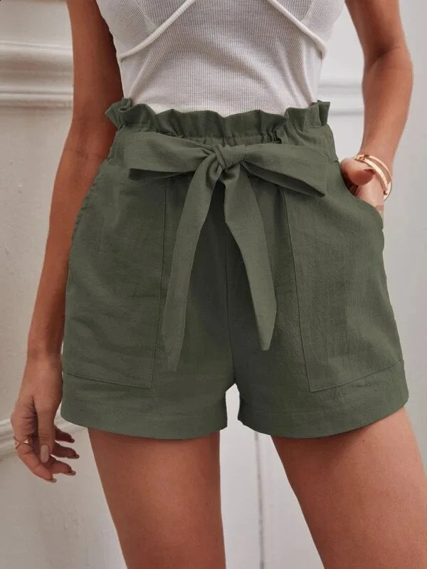 Womens Summer Casual Solid Color High Waist Wide Leg Clothing Loose Office Lady Fashion Arrival 260604