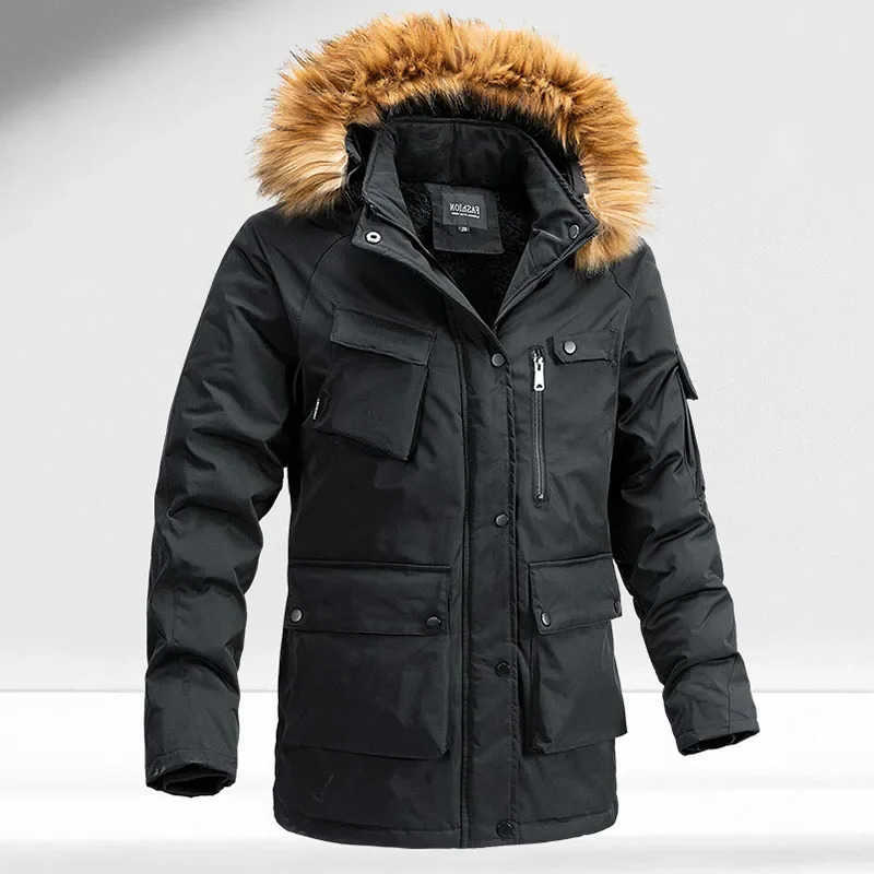 Windbreaker Parkas Coat Coldproof Cotton-padded Male Outerwear Winter Jacket Men Thicken Fce Jackets Man Streetwear parkas Q260610