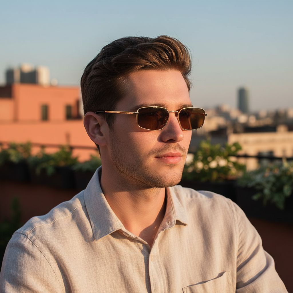 High Quality Fashion New Small Frame Square Retro Driving Versatile UV Protection Sunglasses Trendy Glasses for Men and Women