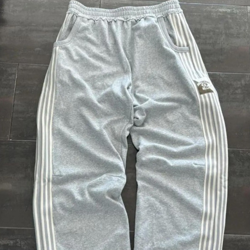 Designer Pants Men Women Streetwear Sweatpants Y2K Retro Striped Gothic Hip Hop Baggy Casual Jogging Trousers Mens Pants S260924IWSS