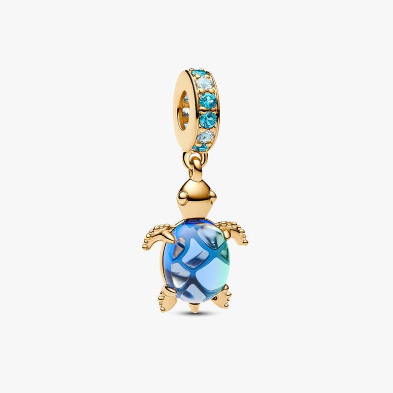 Fashion Women Girls White Copper Personality DIY Ocean Loose Beads Opal Cartoon Tortoise People-image-1109885706