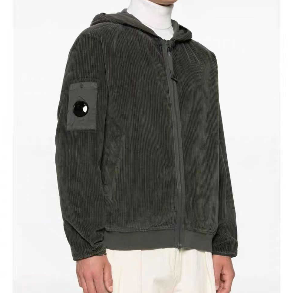 Designer Y2K Men Jacket Hooded Coats Vintage Outerwear Zipper Hoodie Casual Oversized Jackets Mens Winter Hip Hop Street Cotton Hoodies Coat Size S-