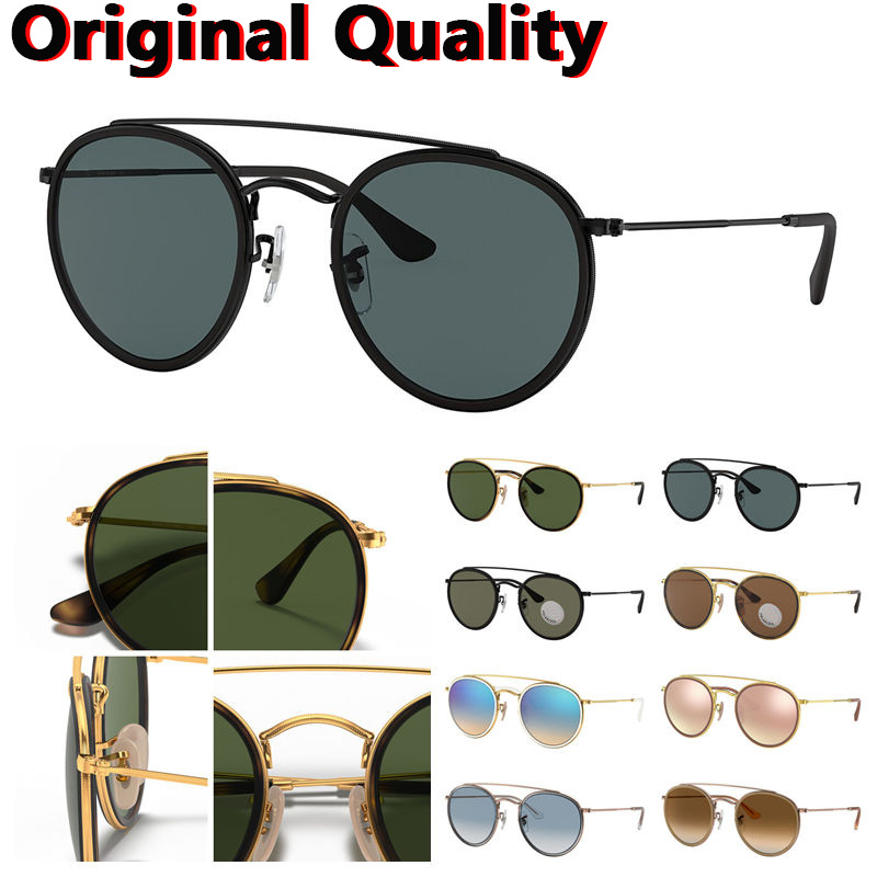 Classic double bridge Style Sunglasses No 3647N men Women Brand Design Sun Glasses Original Quality UV protection lenses come with free original qua