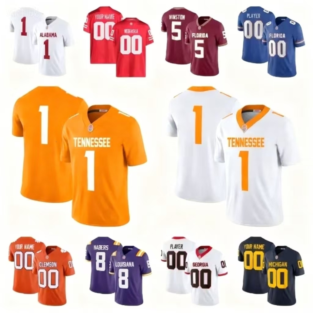 New Custom Ed Football Jersey Name Any Number For Men Youth Free Shipping 32