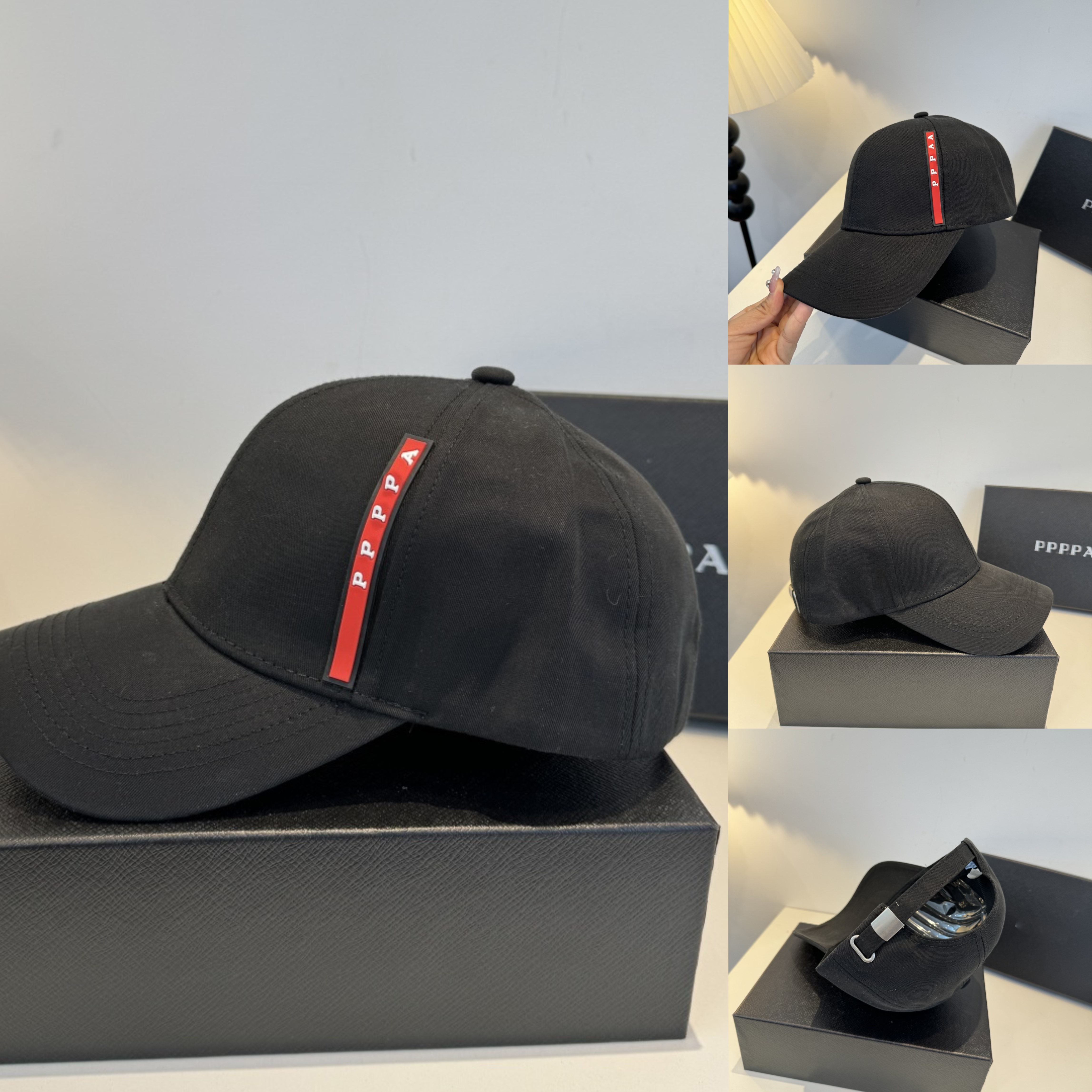 Designer Red Stripe Letter Baseball Unisex Adjustable Cotton Sun Hat Men Women Casual Street Sport Cap