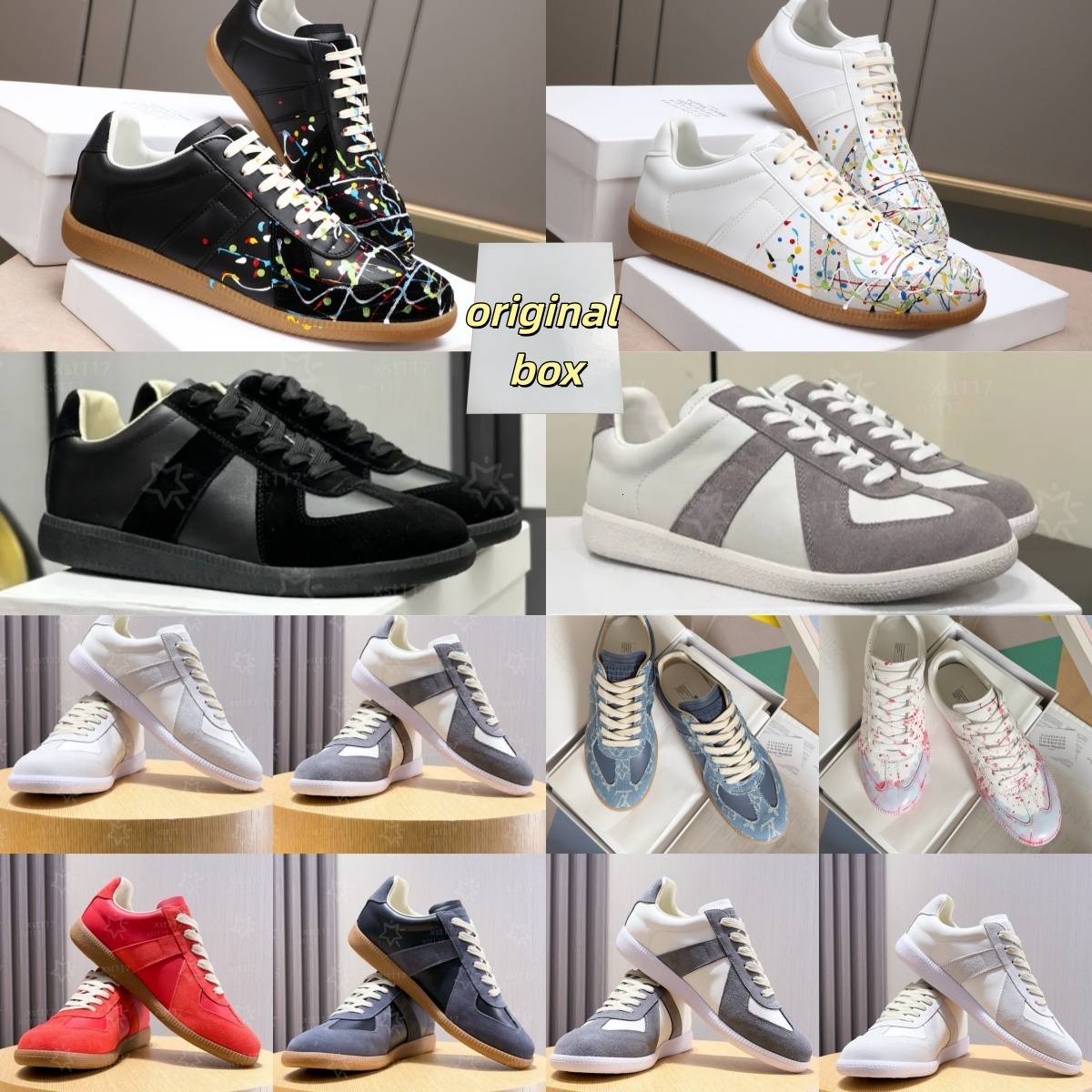mens sneakers masons designer shoes margeilass gats women running shoes replicate suede MM6 woman mens sneakers Flat foam casual shoes trainer men o