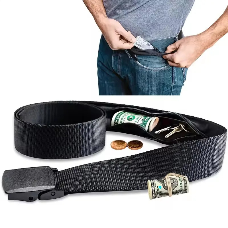 Travel Cash Anti Theft Belt Waist Bag Women Portable Hidden Money Strap Wallet Pack Men Hiding For 260609
