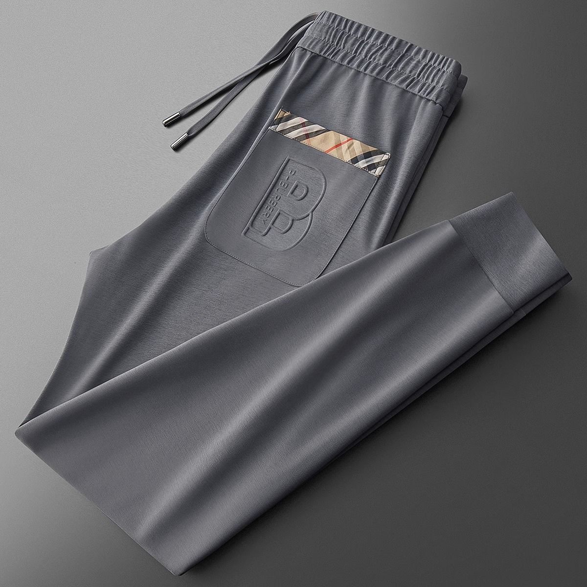 Men Pants Sweatpants European Style Ice Silk Sweatpants Summer Loose Fit Letter Print Sports Trousers S260810LN1G
