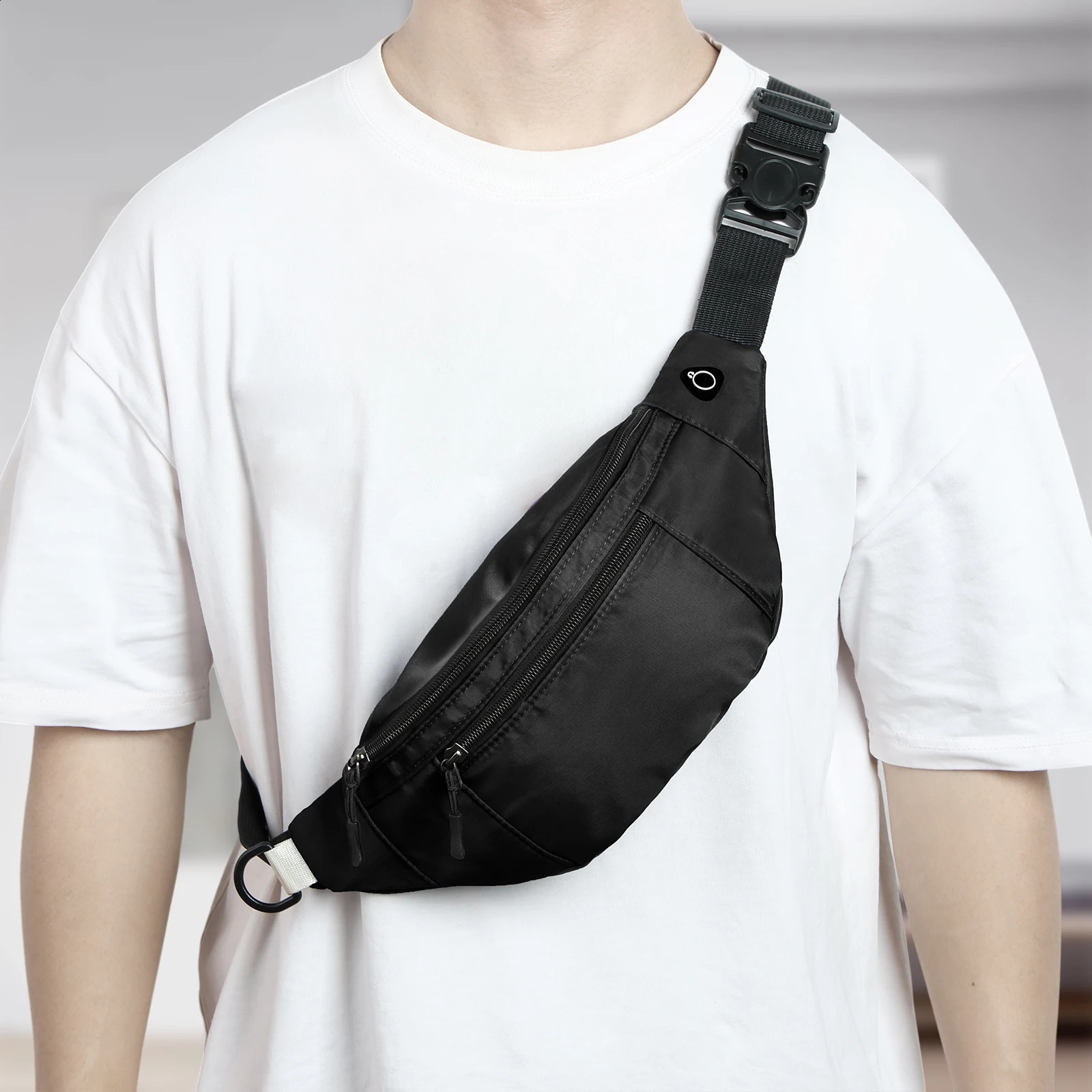 Oxford Cloth Belt Bag Hiking Phone Pouch Men Waist Bag Crossbody Fanny Pack Adjustable Strap for Travel Out Work Cycling Sport260609
