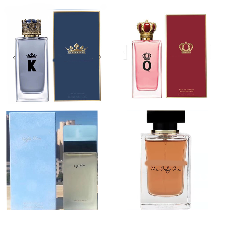 Perfume King Queen Crown Light Blue The Only One Eau de Toilette Parfum 100 ml frisse bloemige houtachtige geur, langdurige geur voor heren en dames