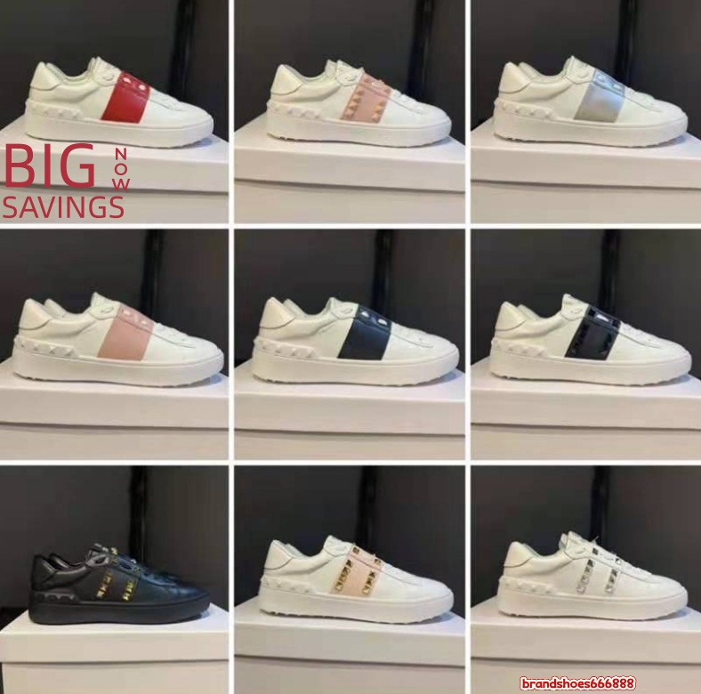 New luxury designer Running Rivets Shoes mens womans high quality letter sport outdoor trainers casual vintage Height Increasing shoes