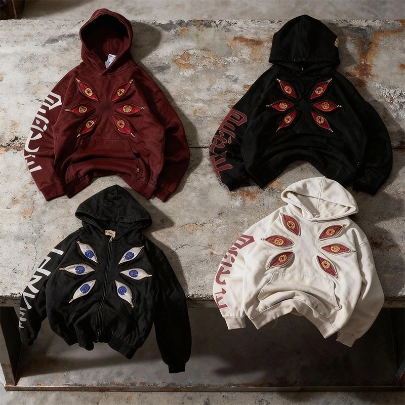 Y2K Harajuku Kokushibo Six Eye Oversized Hoodies anime Gothic Streetwear Men Women Casual Fashion Clothing pullover Sweatshirt 260605