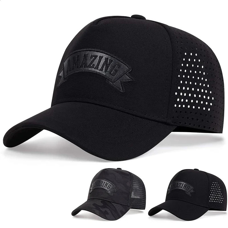 Unisex AMAZING Letter Embroidery Baseball Caps Spring Summer Outdoor Adjustable Casual Hats Sunscreen Hat 260604
