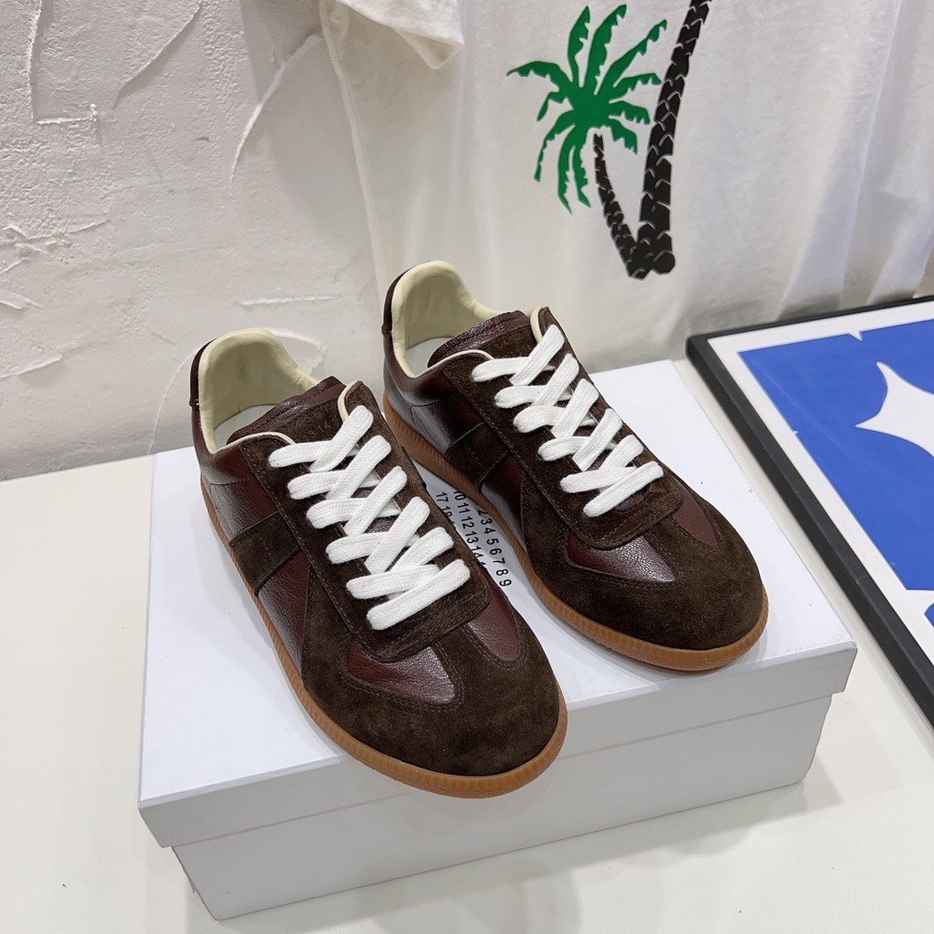 2026 New New Top Designer Shoes Low German Army Casual Trainers Mason Sneakers White Grey Gum Painter Black Nude Men Women Free Shipping