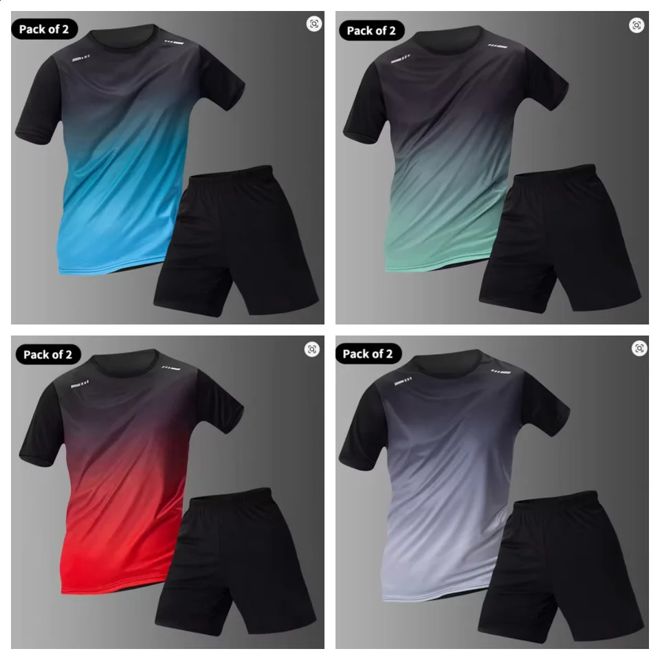 Mens casual suits outdoor activity running suits travel sportswear sets park and beach outings quick-drying and lightweight 260609