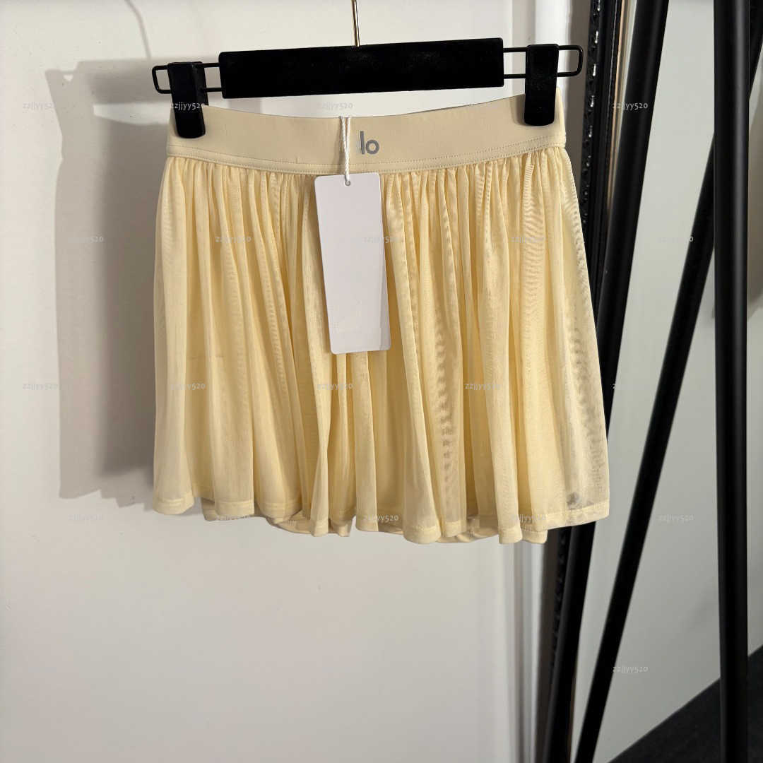 Brand minimalism women dress Summer lady dresses women designer clothes logo letter pleated shorts skirt A067X02N050-image-1109860418