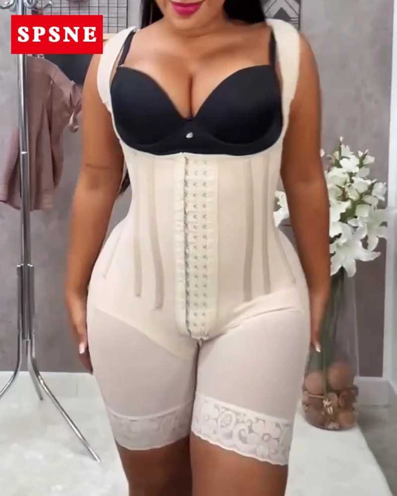 Fajas Colombianas High Compression Flatten Abdomen Butt Lifter Body Shaper with Bones Tummy Control Shapewear Waist T260610