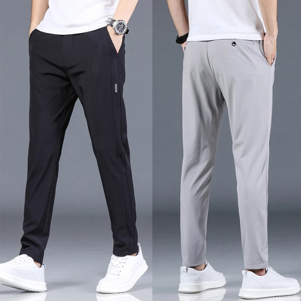 2026 New Soccer Jersey Classia Style Mens Golf Pants Fashion Sports High Quality Four Seasons Ultra Thin Straight Leg Elastic football Casual Trouse