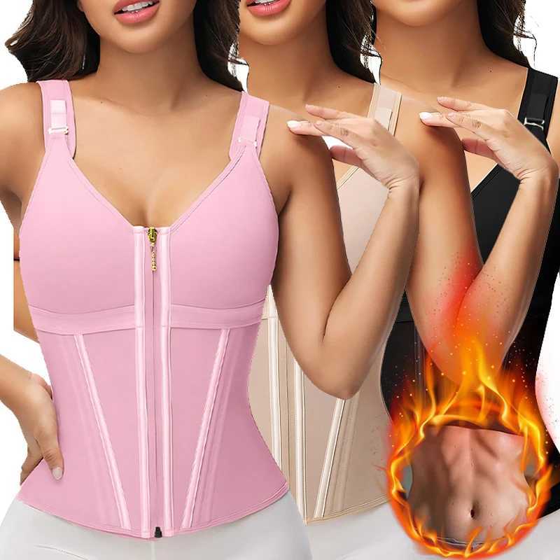 Waist Corset for Women Tummy Control Sport Workout Body Shaper Vest Steel Boned Overbust Bustier Top T260610