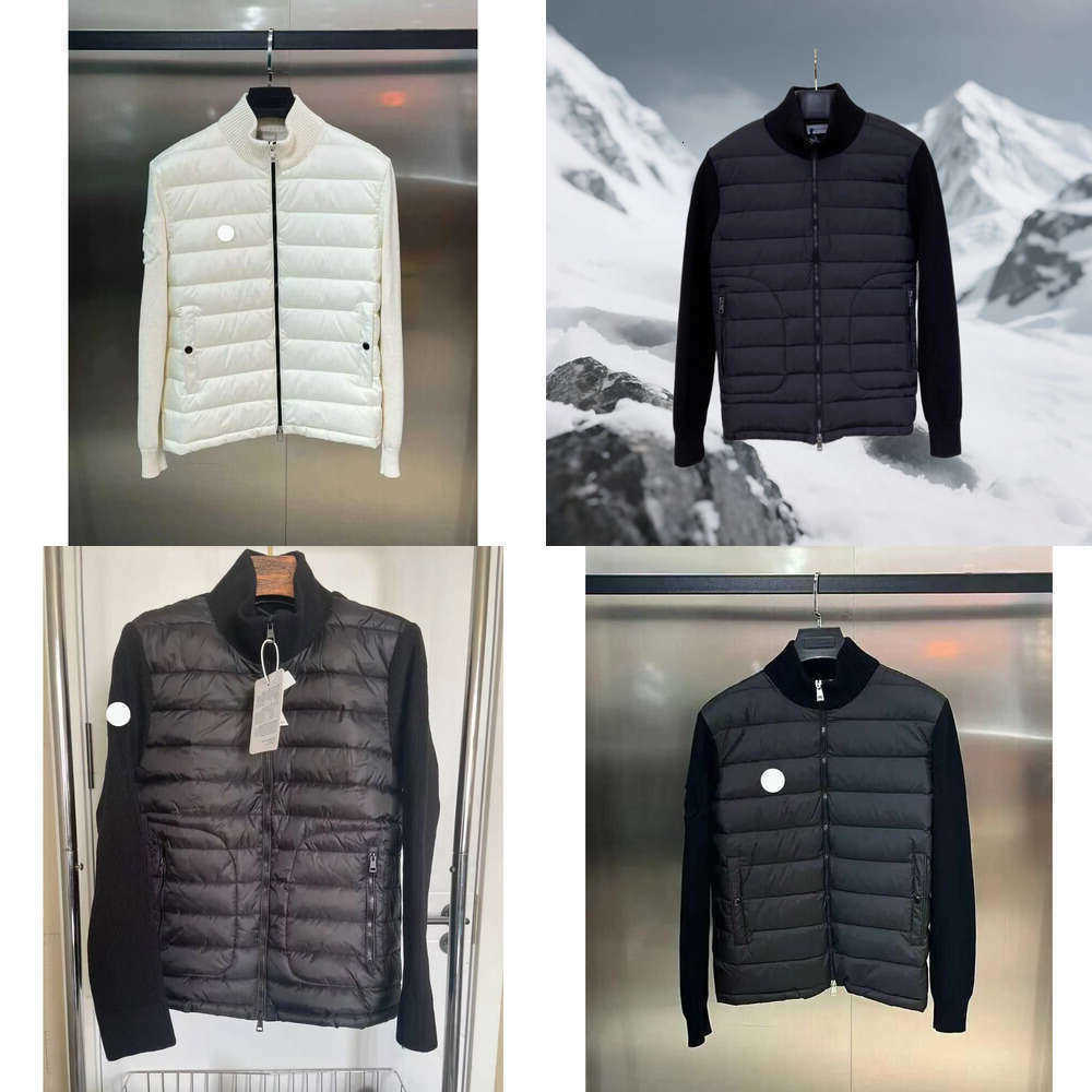 Down Hooded Cardigan Designer Wool-blend Sweater Outwear Warm Mens Windbreaker Jacket Men Pufferjacket 1413 Q260610