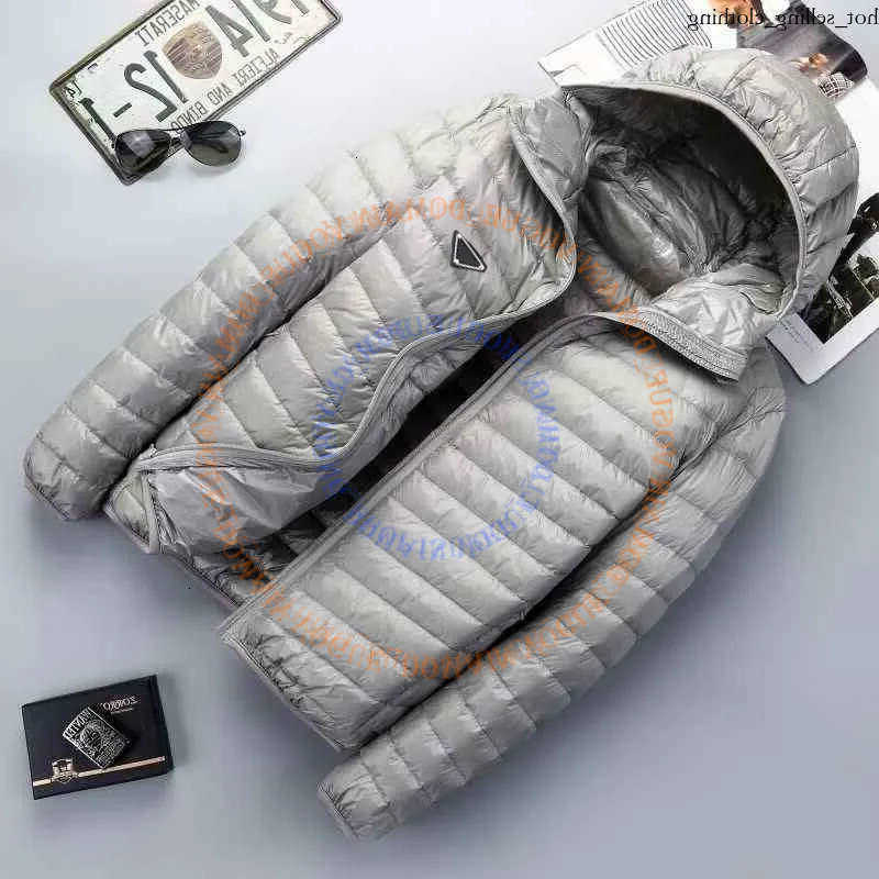 NEW Pra Designer Jacket Para High Quality Inverted e P Down Jacket Mens And Womens High-Quality Windproof Jackets Cotton-Padded Jacket Metal 8c6 Q26