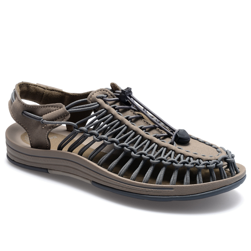 2026 New Men's Breathable Summer Sandals - Microfiber Leather, Camouflage, Beach & Outdoor Free Shipping 4ff