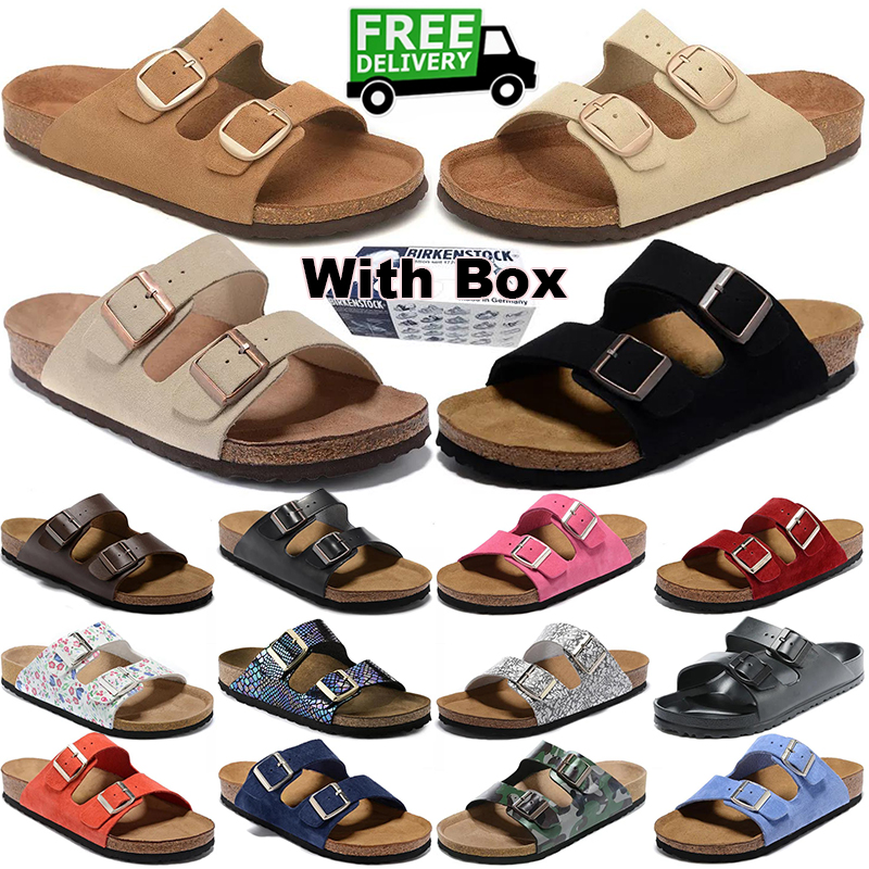 avec boîte livraison gratuite pantoufles de créateurs hommes femmes sabots mules en cuir suède hommes diapositives élégantes sandales confortable
