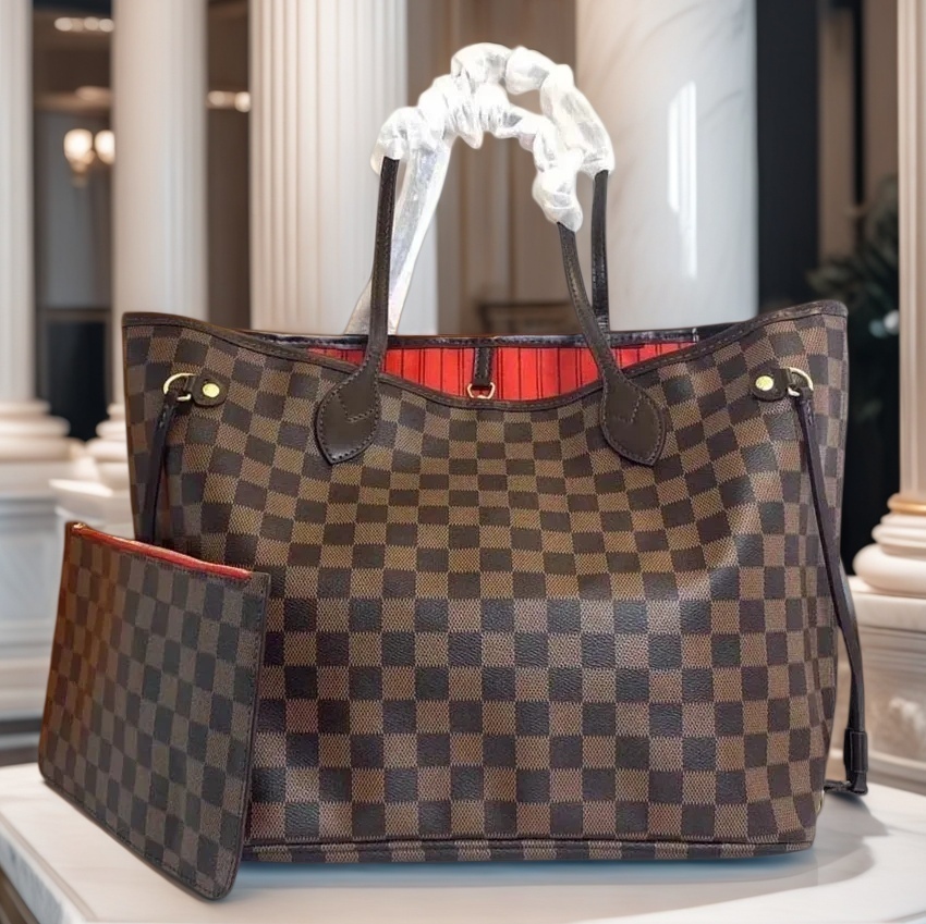 2026 TOP Designer bag Monogram tote bag Luxury bag Womens large capacity Damier Ebene handbag High quality leisure travel sub mother bag Beach bag W