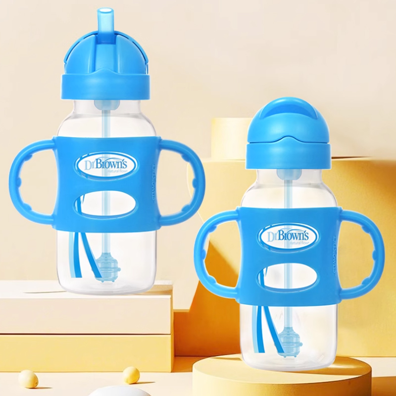 Dr. Brown's bottle / wide caliber / pp Straw Bottle /270ML straw milk bottle-image-1110054991