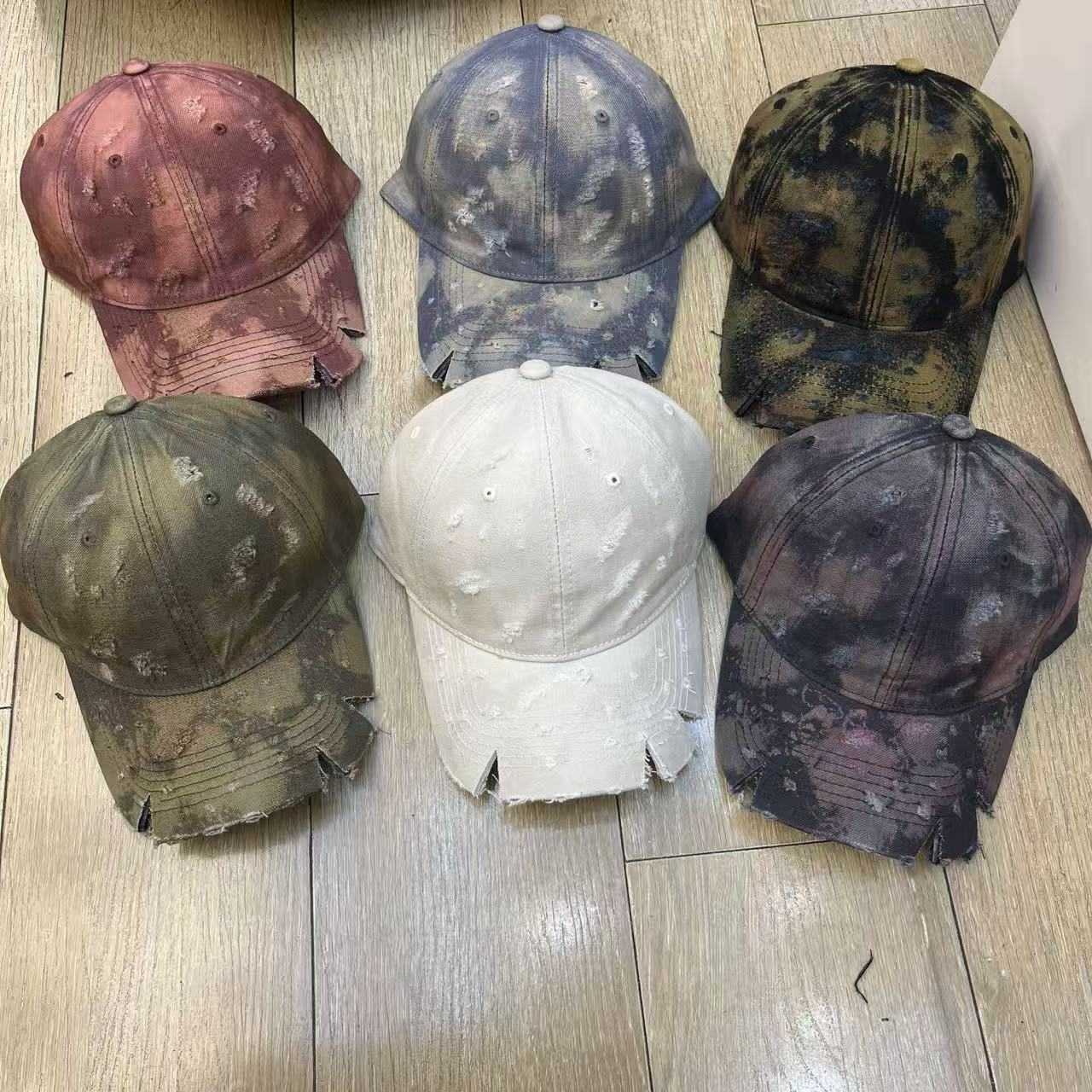 Baseball Womens Spring Dyeing Summer Autumn Brim Break Baseball Hat Men Outdoor Sports Casual Hat M260611