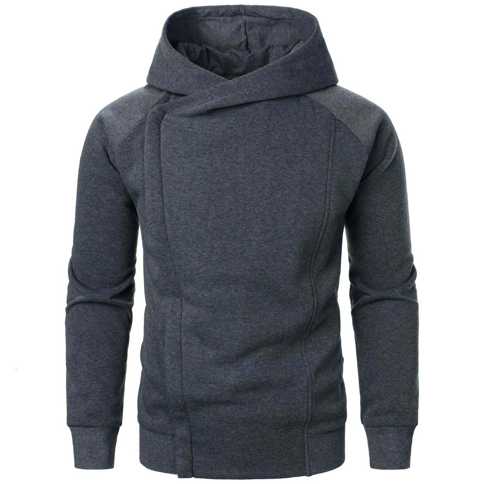 Spring Autumn Mens Fashion Side Hidden Zipper Hoodies Solid Hooded Casual Sweatshirts Male Slim Fit Sports Hoody Hoodie Outwear 260605