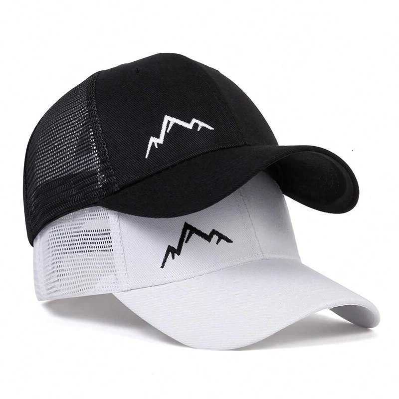 Baseball Unisex Mountain Range Embroidery Net Caps Spring and Summer Outdoor Adjustable Casual Hats Sunscreen Hat M260611