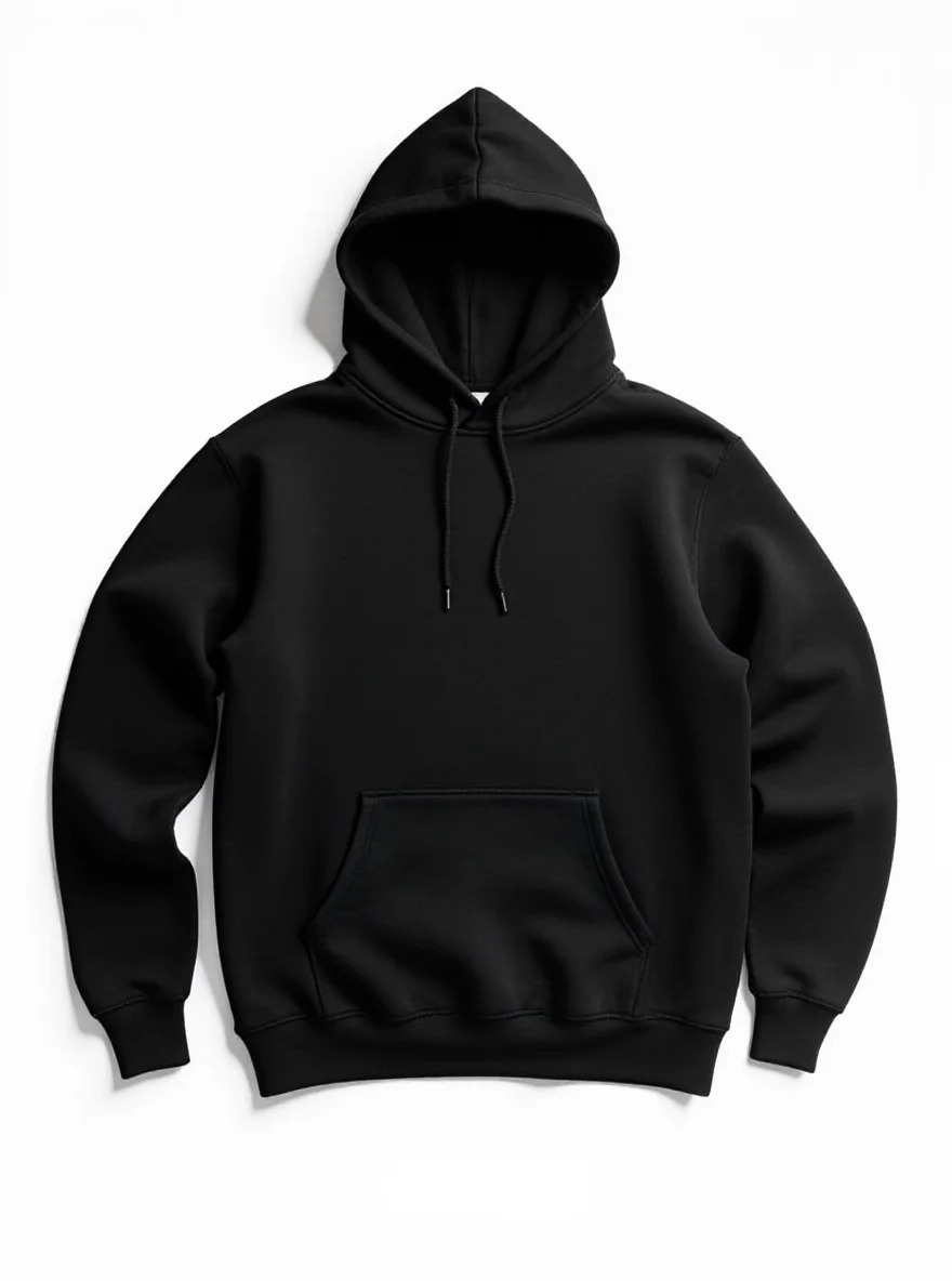 NOT FRIENDLY Mens Hoodie Black White Text Regular Fit Statement Outfit 260605