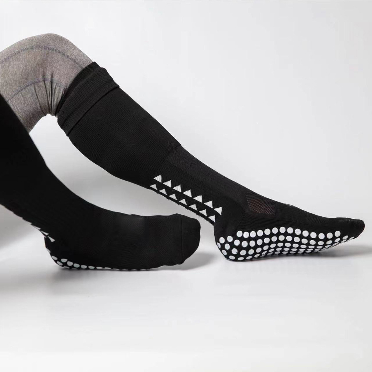 Designer Men S Competition Training Football Socks Thickened Socks With Anti Slip Grip Wear Resistant Long Sports Running Fitness Training Yoga Runn