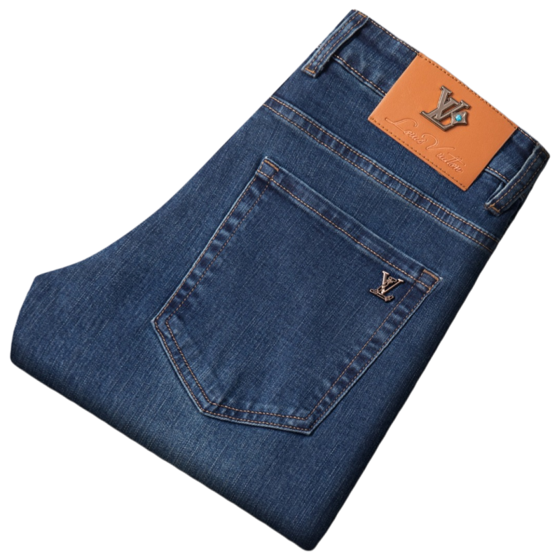 Jeans pour hommes Hommes Printemps Automne Slim Fit Marque européenne américaine haut de gamme Petit pantalon droit F326-99