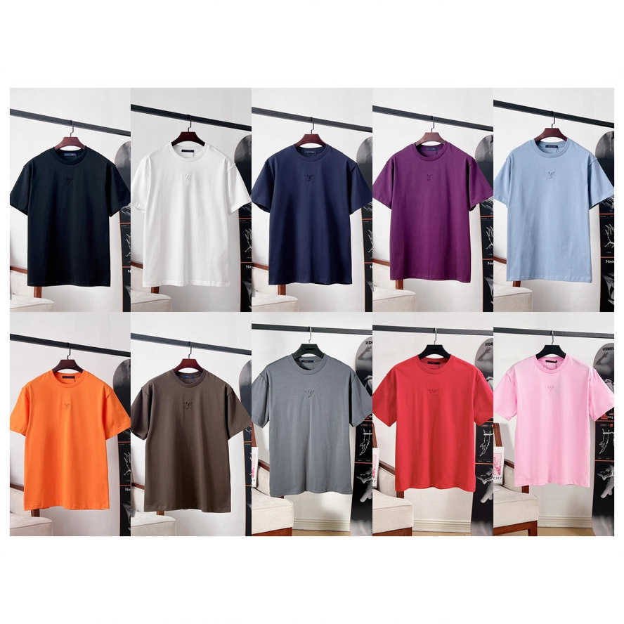 High-quality premium spring/summer new model 3D embossed casual short-sleeve T-shirt for men and women{category}