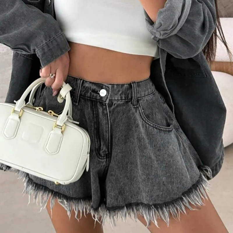 2026 Chic Sexy High Waisted Denim Shorts Pant Summer Casual Women Y2K Short Girl Vintage Clothing 260611