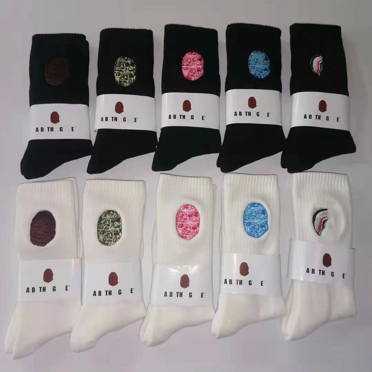 baply designer mens socks sports Women's sock designer trendy fashion men's socks luxury sports socks cotton thick black white classic lon