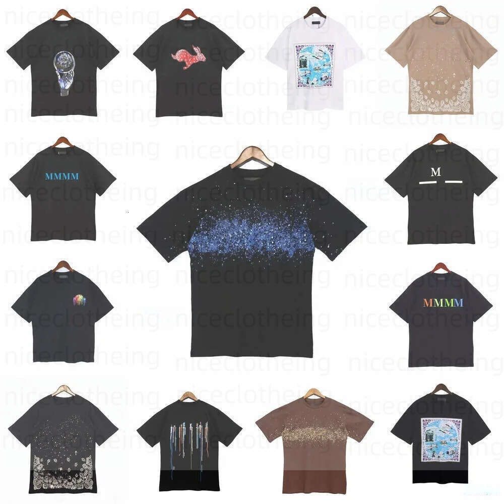 Amirishitr Shirt TOP high quality Mens Designer Tshirt Womens Summer Couple shirts Casual Short Sleeve Round Crew Neck Cotton
