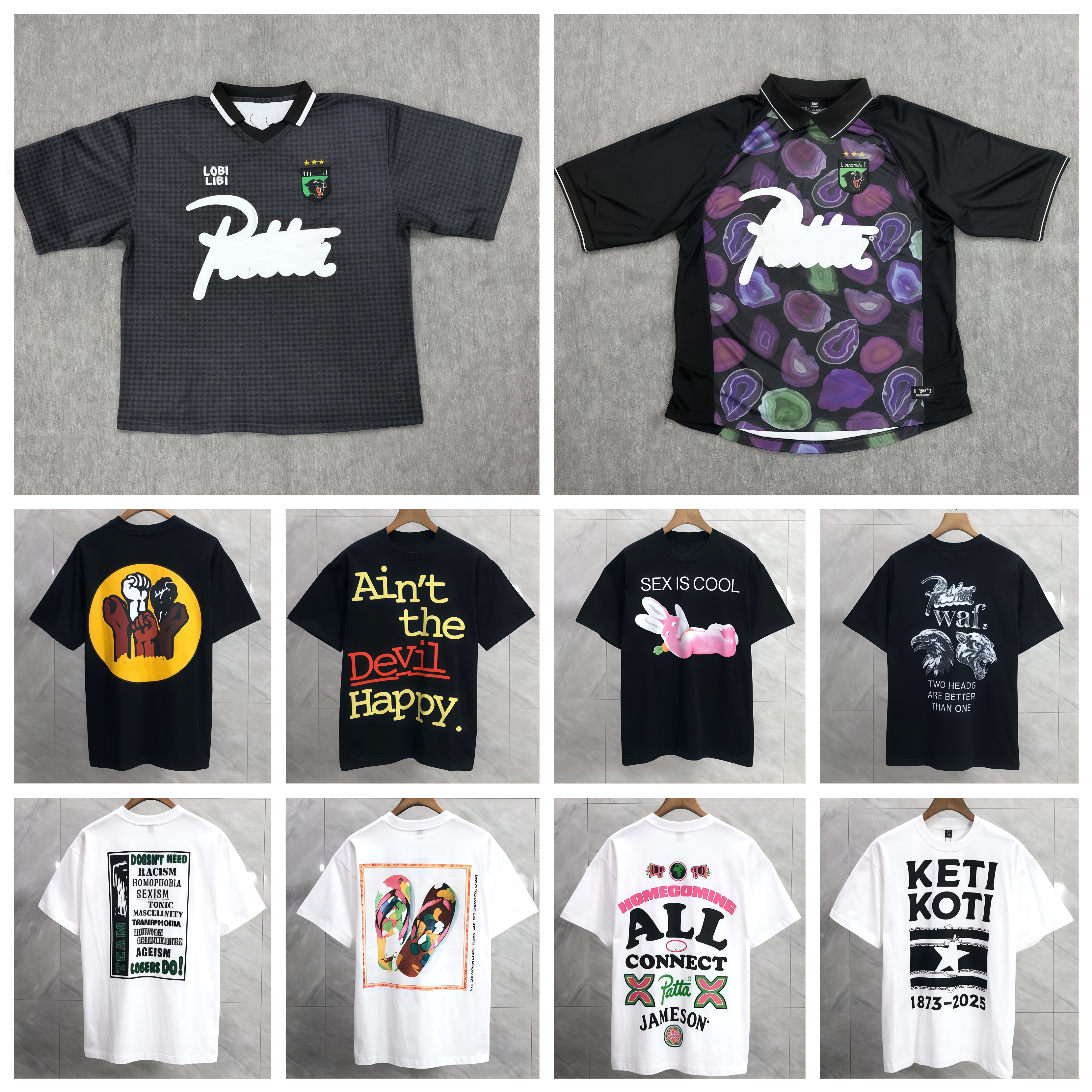 patashirts designer shirt tops man and woman 100% cotton flannel shorts shirts for men designer color black white size S M L XL Designer T Shirt-image-1109969386