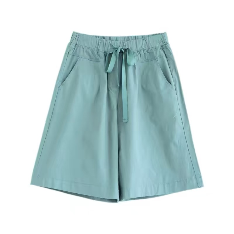 068 Loose shorts, summer lightweight high-waist women's pants-image-1110013448
