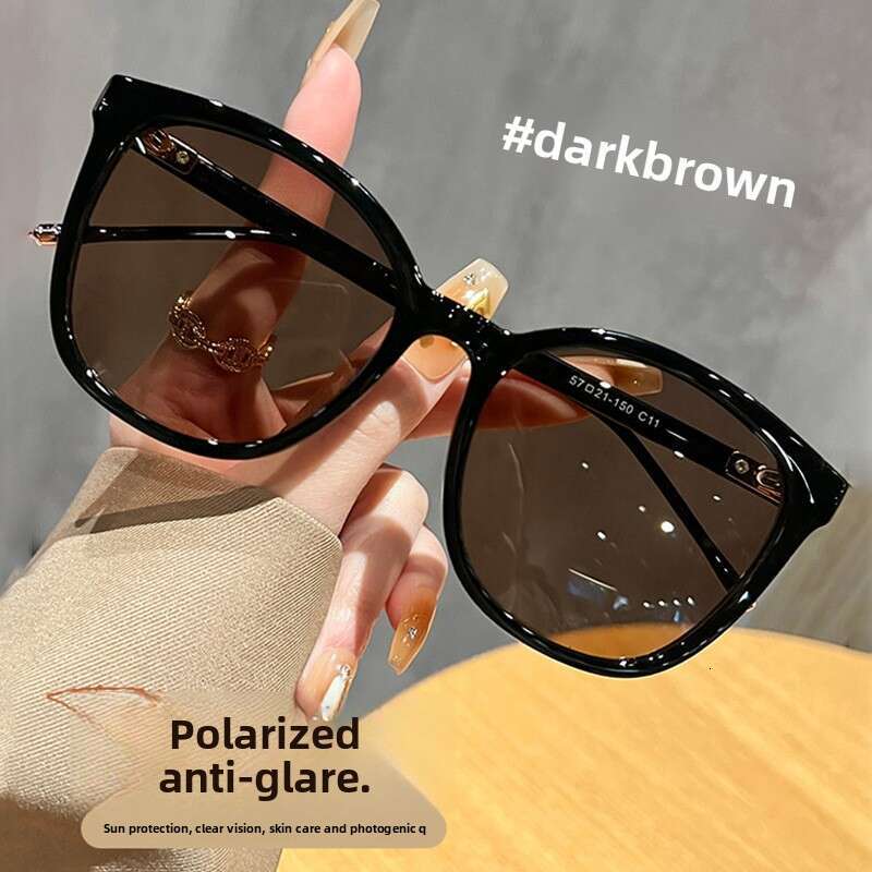 New Oversized Black Women's Myopia With Prescription Lenses High End Sun Protection 89 Large 45 Framed Sunglasses