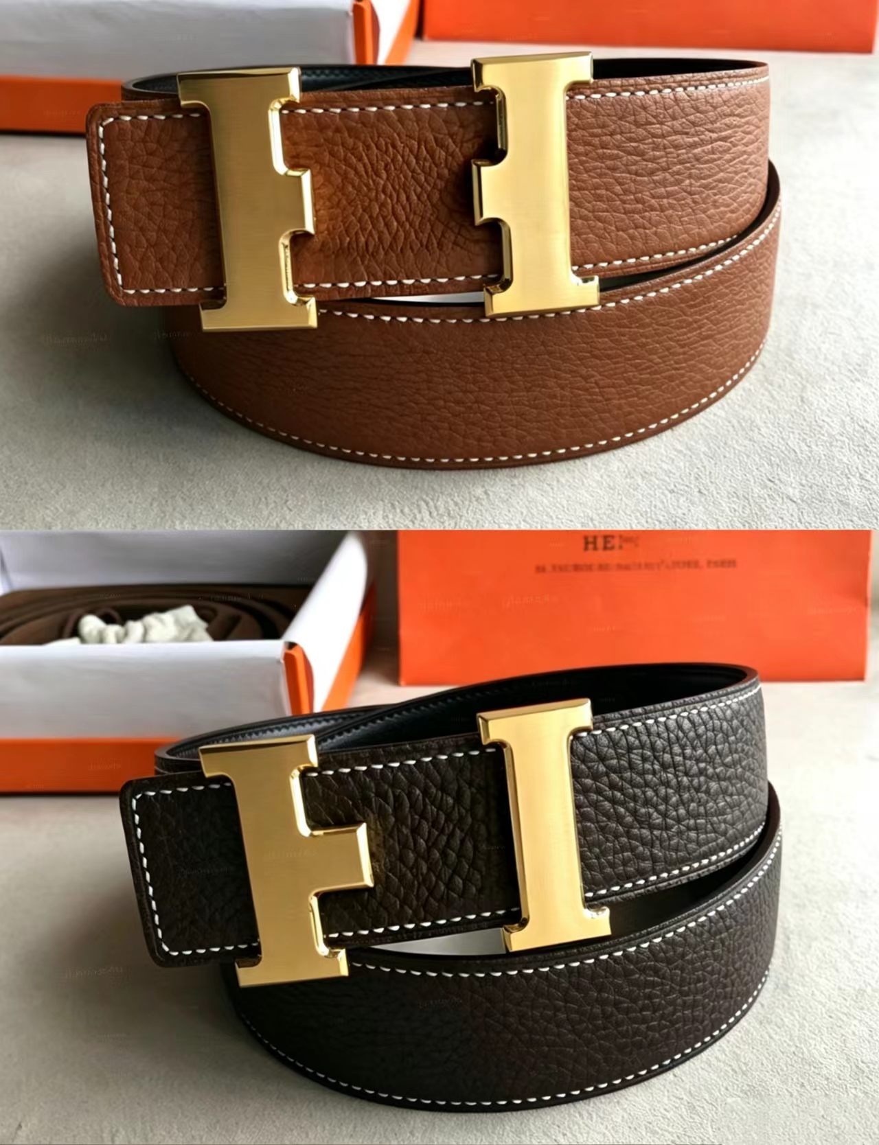 high quality H belt reversible Premium Genuine Top Layer Cowhide Leather Belt Classic Adjustable Buckle Waist Strap for men mens desginer belt belts
