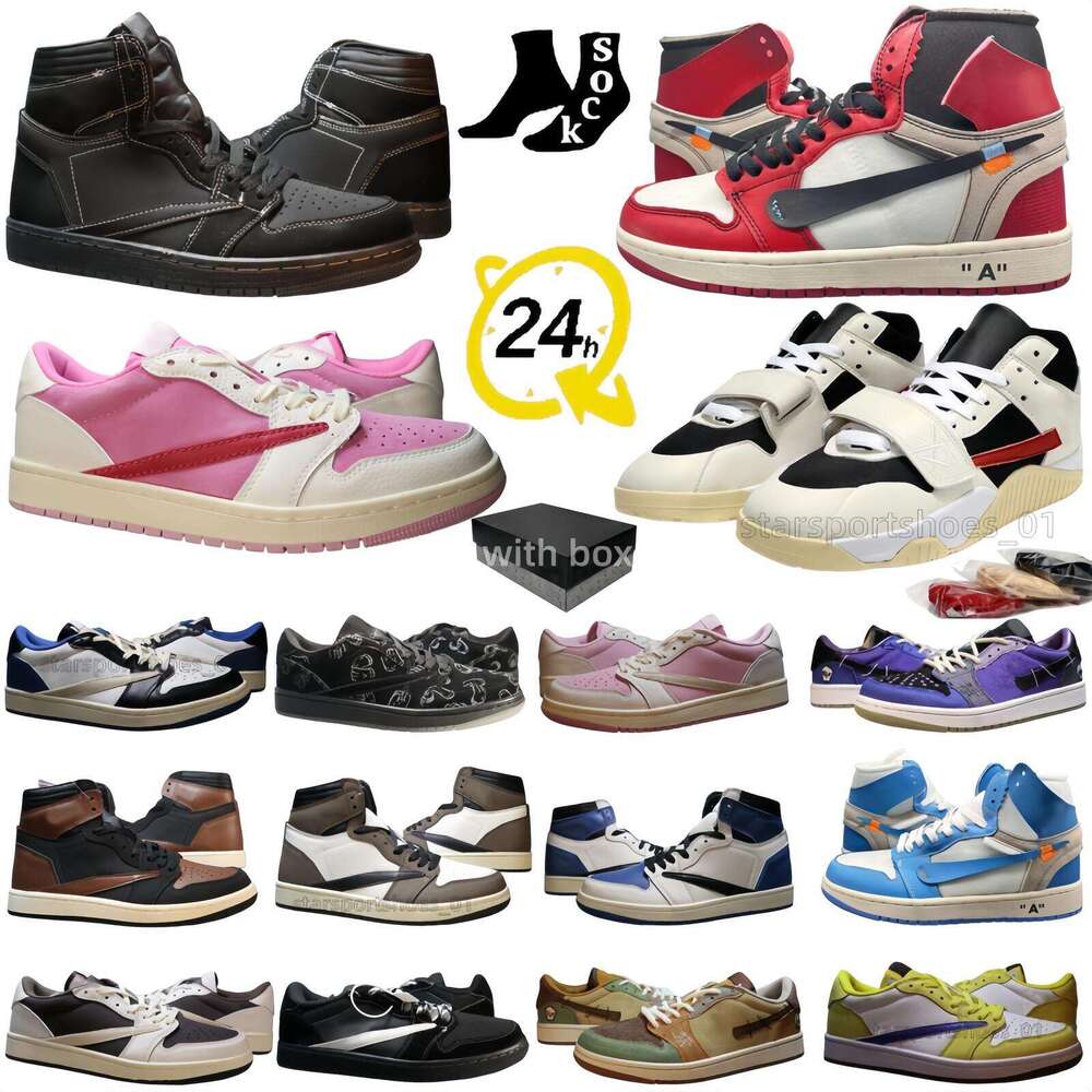 basketball shoes 1s Top TS Cactus Jack High Top Reverse Mocha Olive Black Phantom Trainers OG Suede Fragment Sail Designer shoes low 1 Sneakers Men