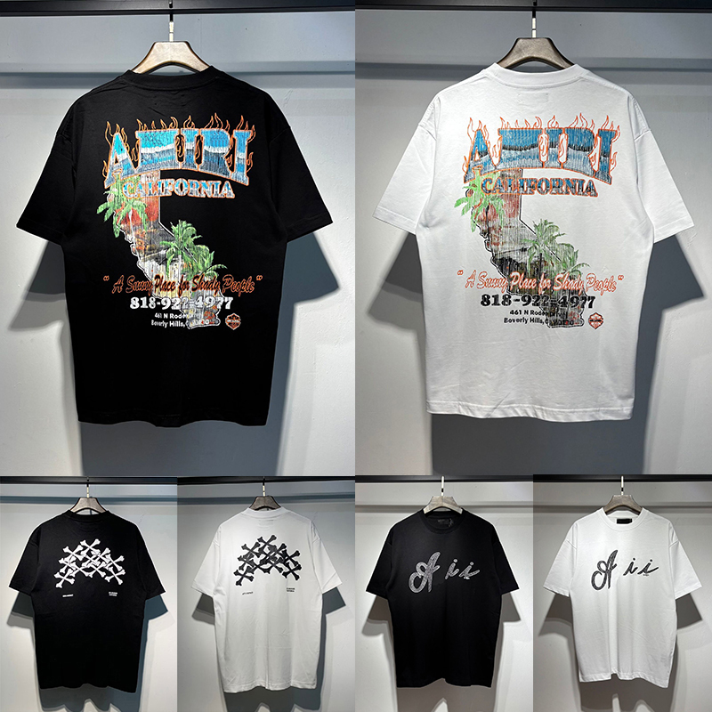 10A t shirts amiritshrit summer mens tops womens designer Fashion tshirts loose tees casual cotton shirt clothings black and white shorts sleeve clo