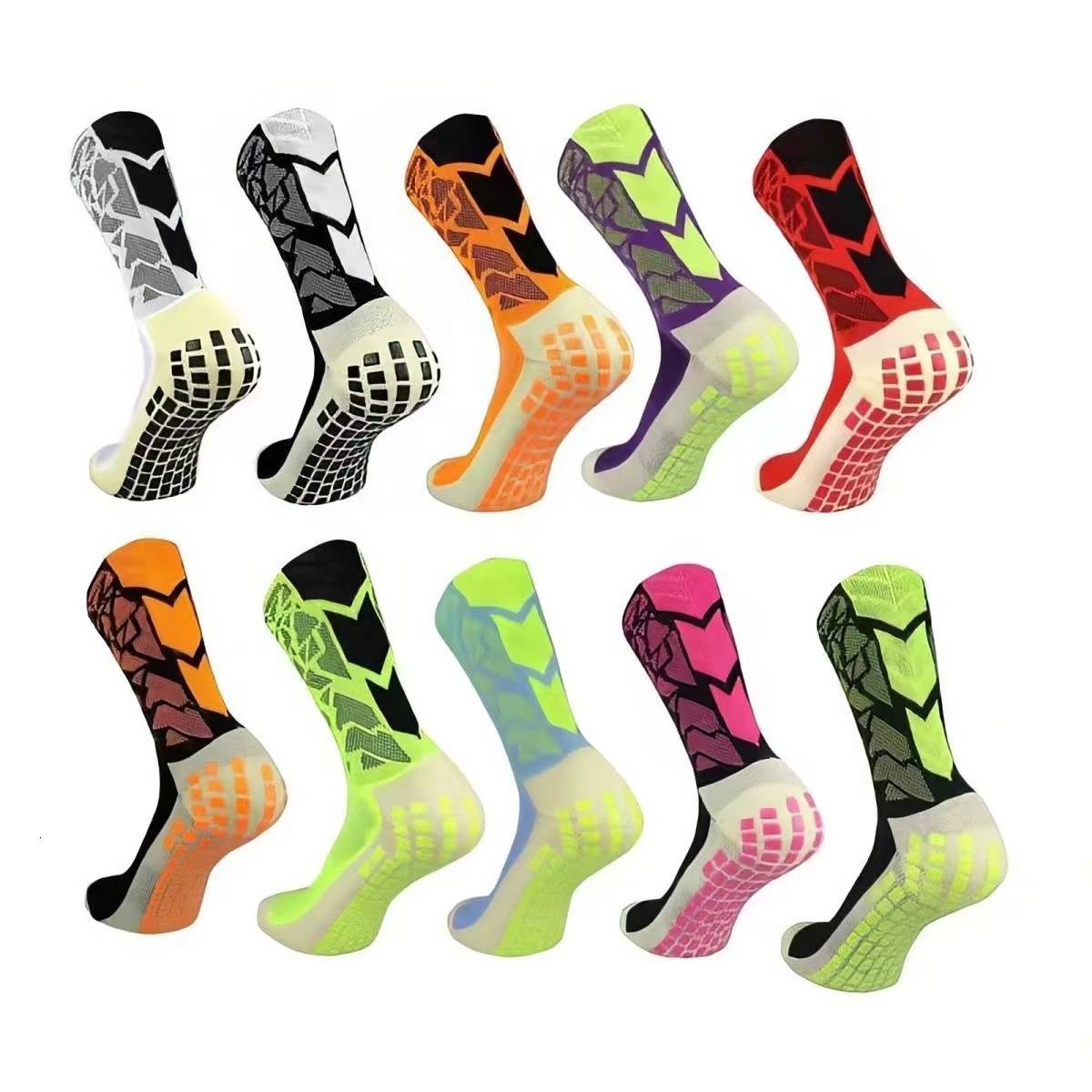 Designer Men S Mid Tube Camouflage Football Socks With Thick Resistant Sports Socks With Anti Slip Grip For Football Running Fitness Training Yoga R