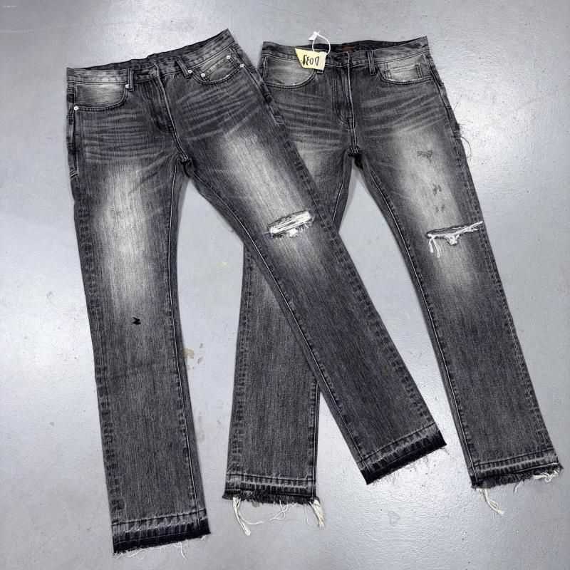 Jeans firmati da uomo pantaloni denim larghi Jeans da uomo Undercover lavato grigio Pantaloni dritti lunghi in denim Comfort Taglia casual Q260612