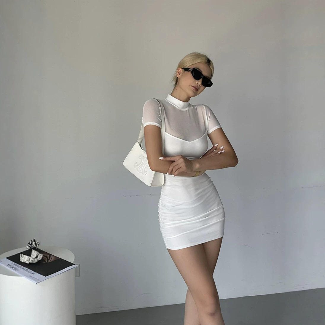 Designer Dress Luxury Ladies Sexy Hot Girl Tight Fit Small Black Skirt Summer Short Skirt Slim Fit Elegant Goddess Trendy Wear Outdoor Street Ins St