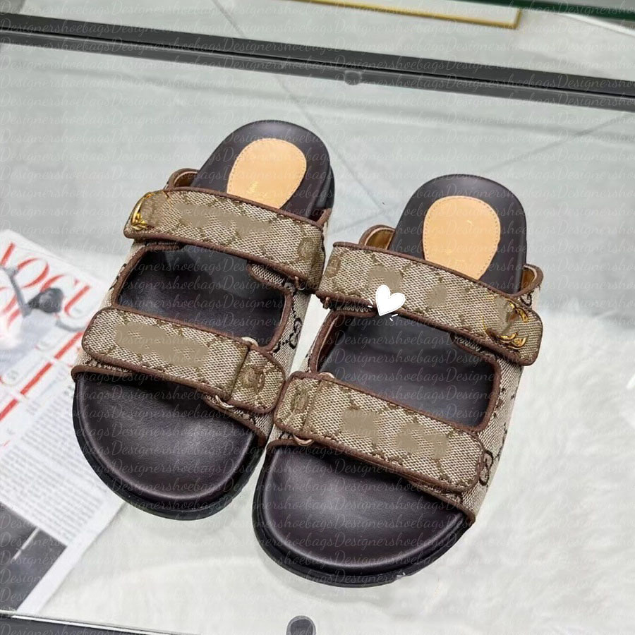 2026 New Style Flip-flops for Women High Version Outdoor Fashion Beach Sandals Couple Velcro Half flip-flops with Thick Sole Slippers